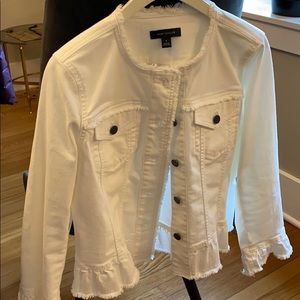 White denim jacket